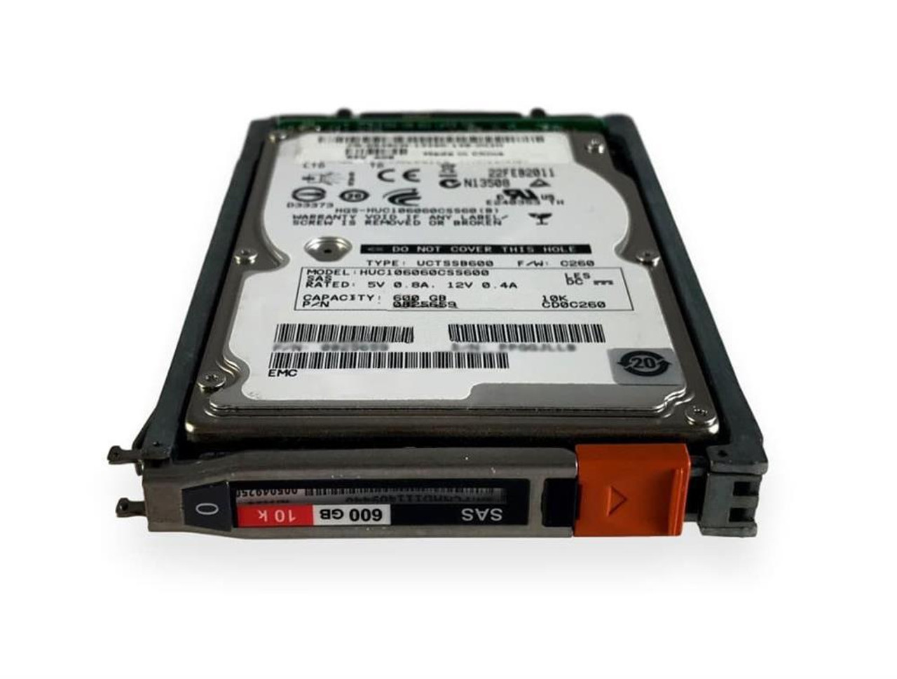 T3-2S10-600TU EMC 600GB 10000RPM SAS 12Gbps 2.5-inch Internal Hard Drive for Unity 25 x 2.5 Enclosure