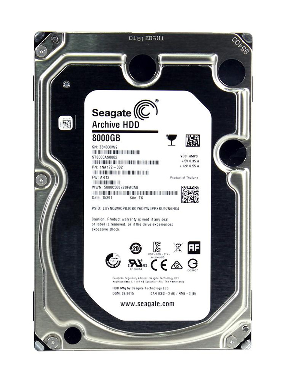 今ならほぼ即納！ Seagate - 8TB G3 SEAGATE ST8000AS0002 SFF PC 正常