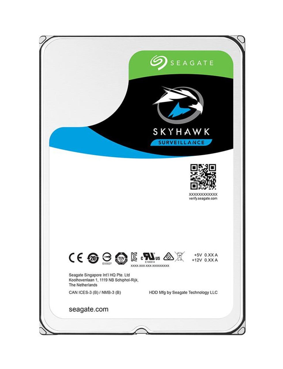 ST10000VXB004 Seagate SkyHawk 10TB 7200RPM SATA 6Gbps 256MB Cache (512e) 3.5-inch Internal Hard Drive