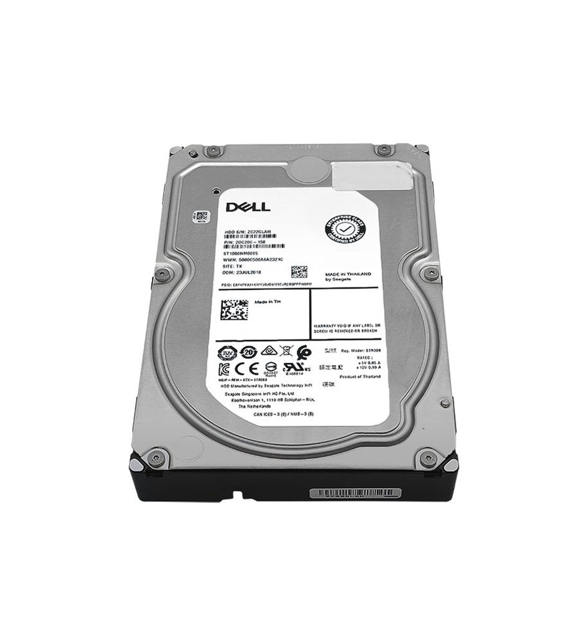 401-ABEJ Dell 10TB 7200RPM SATA 6Gbps 512e 3.5-inch Internal Hard Drive