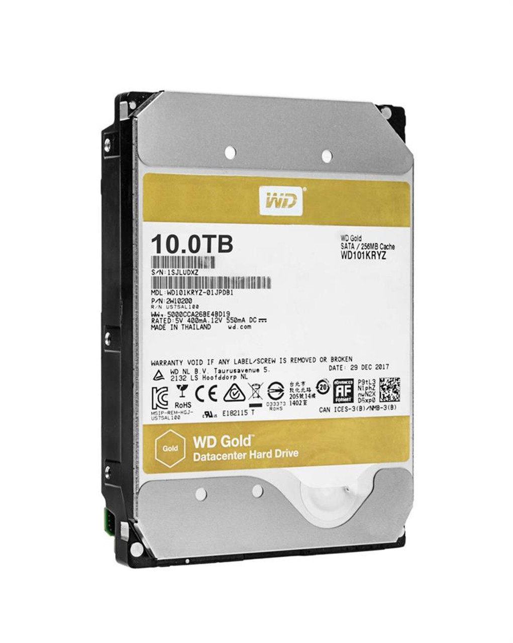 WD101KRYZ-01JPDB1 Western Digital Gold 10TB 7200RPM SATA 6Gbps