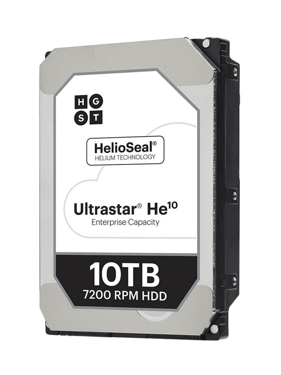 1EX0199 HGST Hitachi Ultrastar He10 10TB 7200RPM SAS 12Gbps 256MB Cache (SE / 4Kn) 3.5-inch Internal Hard Drive with Carrier (12-Pack) for Storage Enclosure