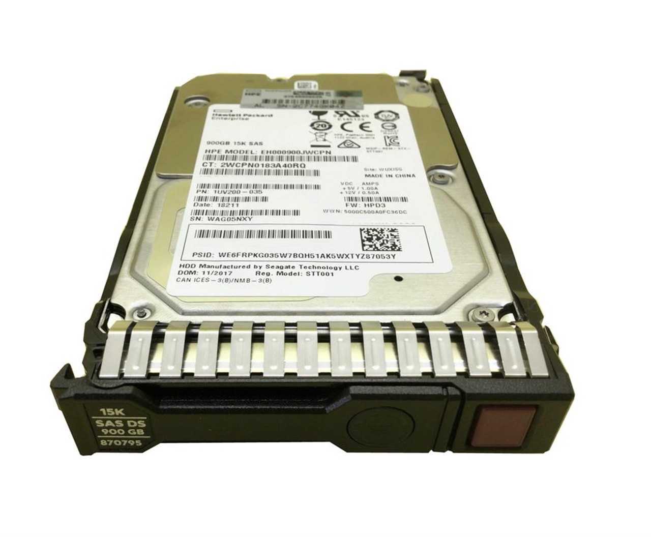EH000900JWHPP HPE MSA 900GB 15000RPM SAS 12Gbps 2.5-inch Internal Hard Drive
