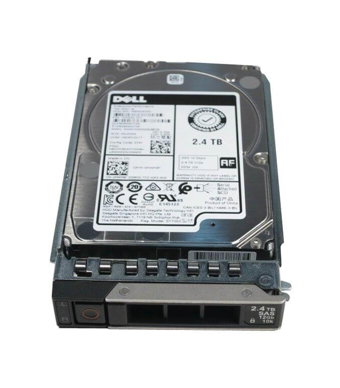 400-AUYZ Dell 2.4TB 10000RPM SAS 12Gbps Hot Swap 256MB Cache (512e) 2.5-inch Internal Hard Drive with Tray