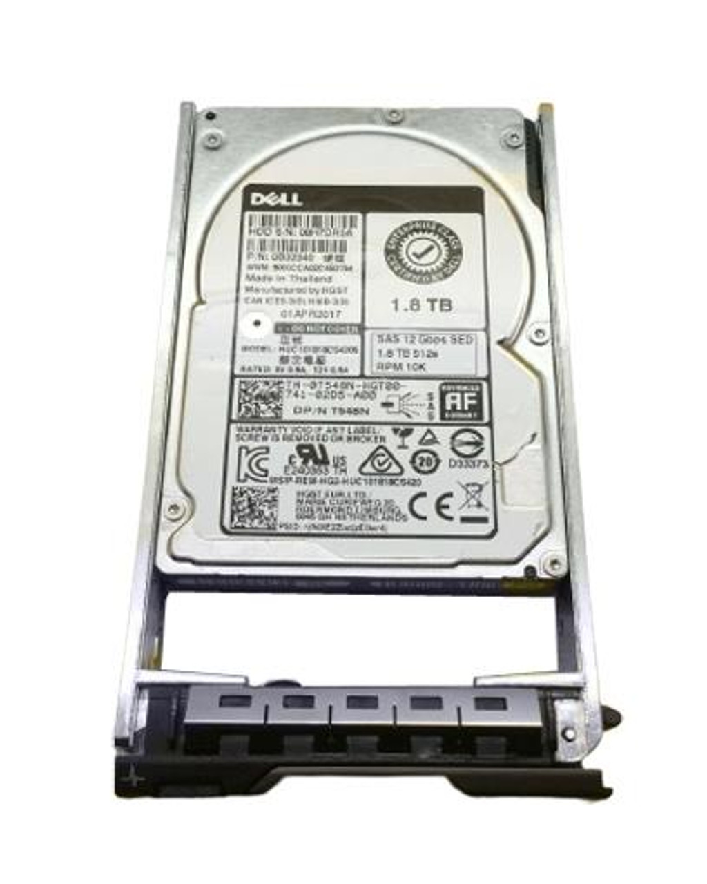 0T548N Dell 1.8TB 10000RPM SAS 12Gbps 2.5-inch Internal Hard Drive for 3Par StoreServ 20000