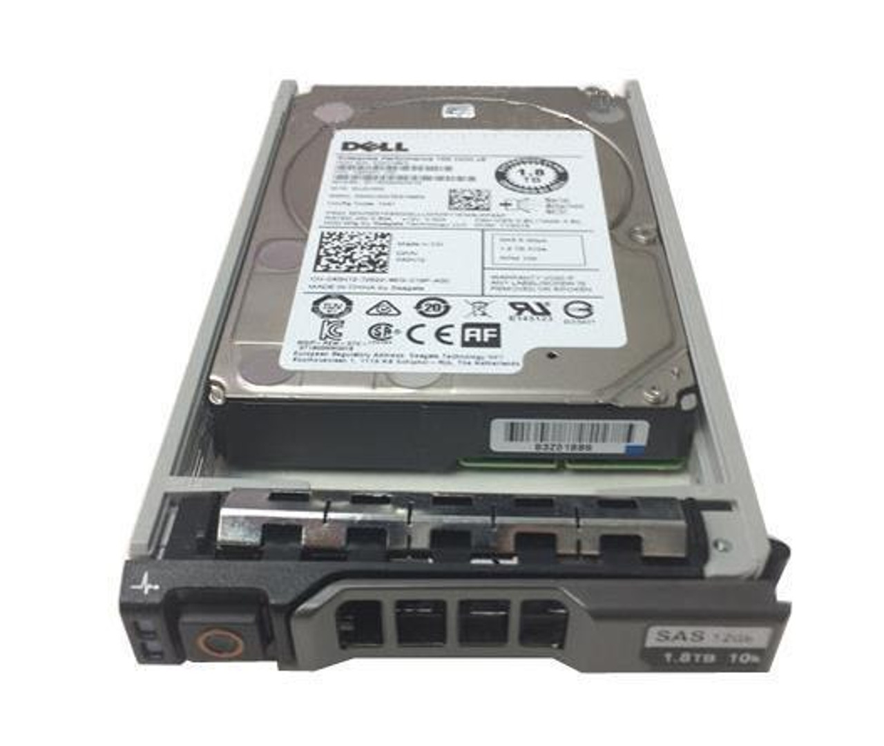 7NCXR Dell 1.8TB 10000RPM SAS 12Gbps (4Kn) 2.5-inch Internal Hard Drive with 3.5-inch Hybrid Carrier