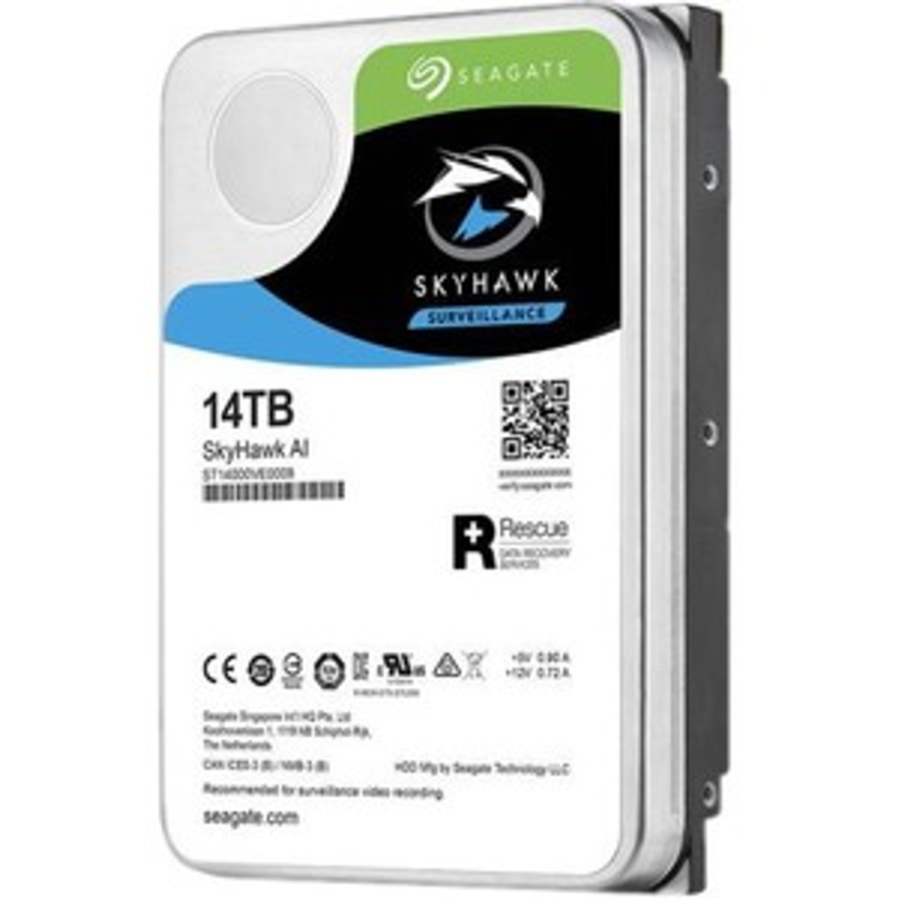 ST14000VE0008-20PK Seagate SkyHawk AI 14TB 7200RPM SATA 6Gbps 256MB Cache (512e) 3.5-inch Internal Hard Drive (20-Pack)