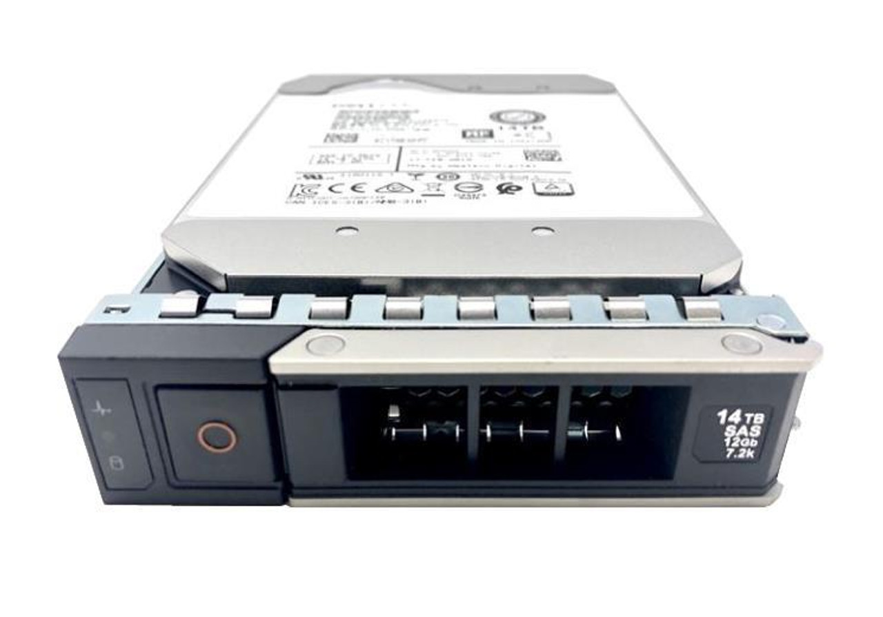 400-BEIB Dell 14TB 7200RPM SAS 12Gbps Nearline Hot Swap 512MB Cache (512e) 3.5-inch Internal Hard Drive with Tray for 14G PowerEdge Server