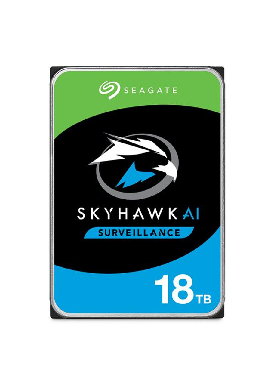 ST18000VE000 Seagate SkyHawk AI 18TB 7200RPM SATA 6Gbps 256MB (512e) 3.5-inch Internal Hard Drive