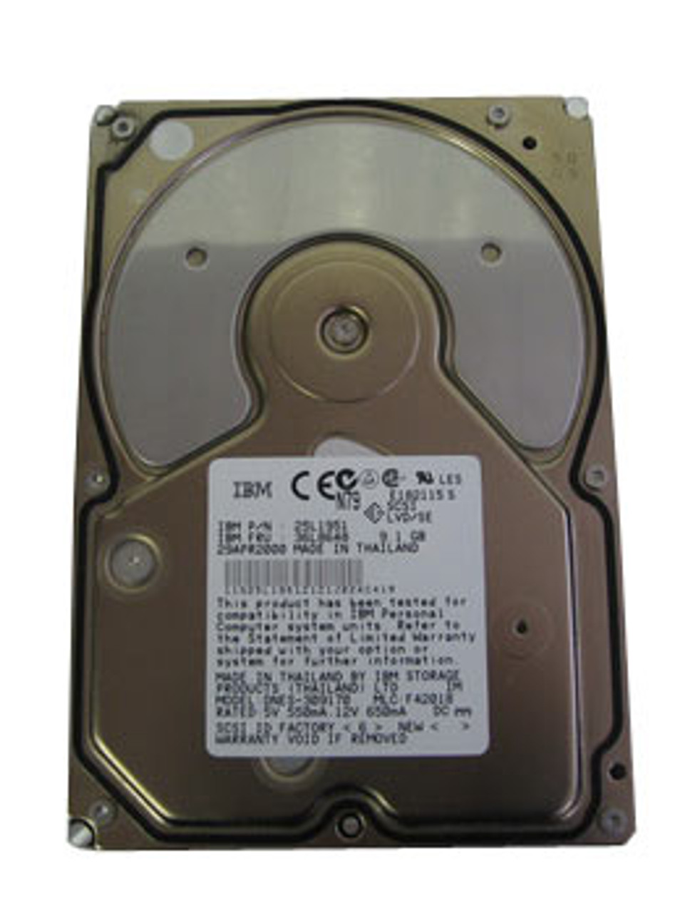 IC35L036UWPR15-0-07N IBM Ultrastar 36Z15 36.7GB 15000RPM Ultra-160 SCSI 68-Pin 4MB Cache 3.5-inch Internal Hard Drive