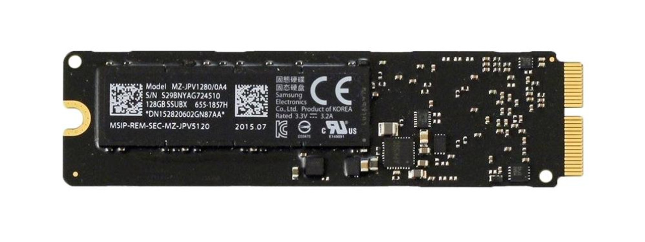 MZ-JPV1280 Samsung 128GB MLC PCI Express 3.0 x4 M.2 2280 Internal Solid State Drive (SSD) for MacBook (Selected Models)