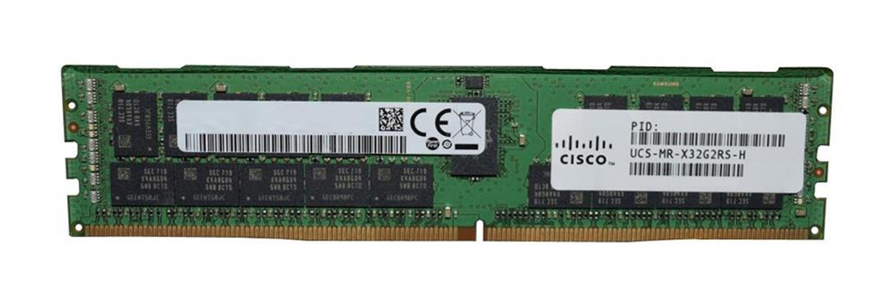 UCS-MR-X32G2RS-H-3RDPARTY Cisco 32GB PC4-21300 DDR4-2666MHz Registered ECC CL19 288-Pin DIMM 1.2V Dual Rank Memory Module