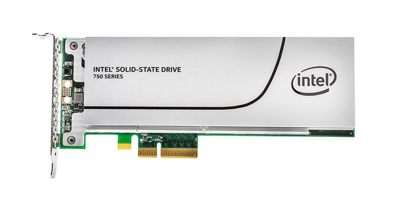 SSDPEDMW800G4 Intel 750 Series 800GB MLC PCI Express 3.0 x4 NVMe (PLP) HH-HL Add-in Card Solid State Drive (SSD)