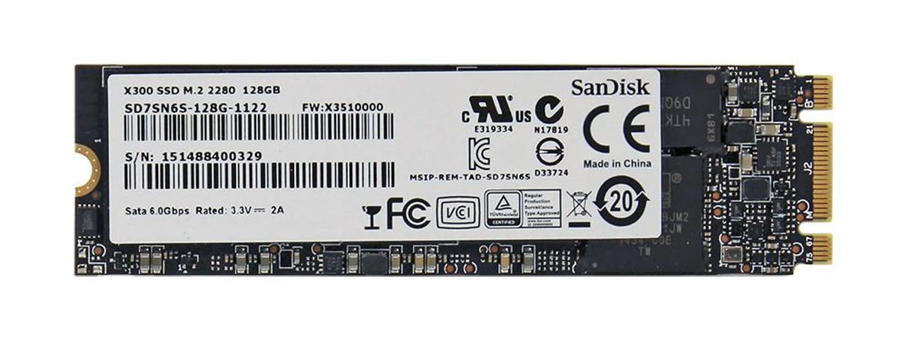 SanDisk X300 128GB TLC SATA M.2 2280 Internal State Drive (