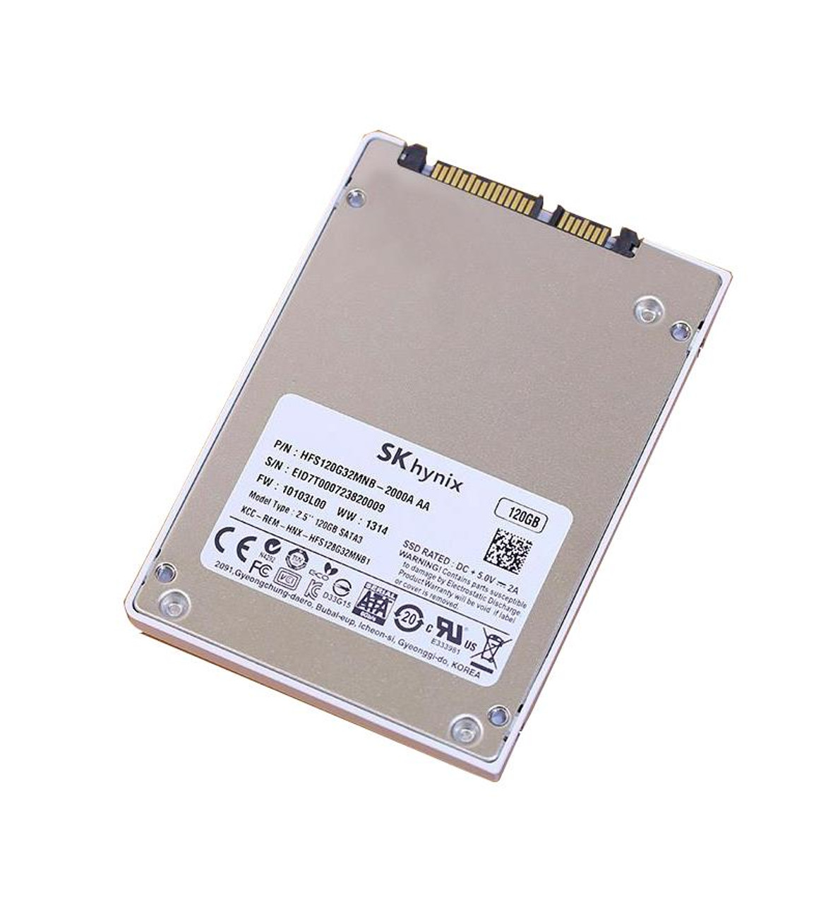 HFS120G32MNB-2000A Hynix SH921 120GB MLC SATA 6Gbps 2.5-inch Internal Solid State Drive (SSD)