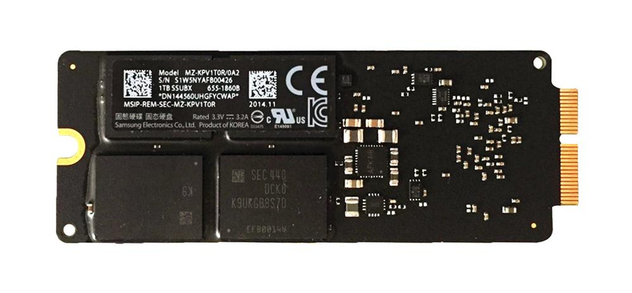 MZ-KPV1T0R/0A2 Samsung 1TB MLC PCI Express 3.0 x4 M.2 2280 Internal Solid  State Drive (SSD) for MacBook (Selected Models)