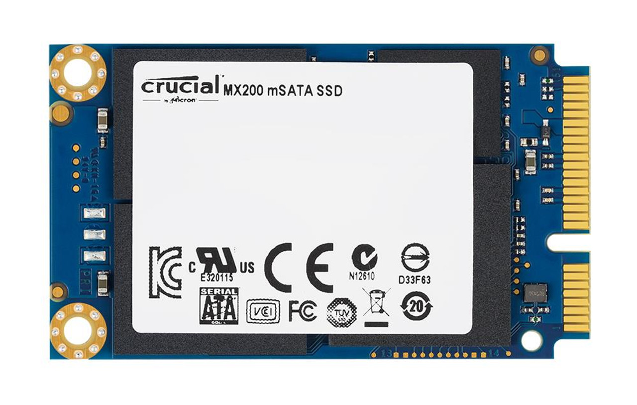 brugt optager til eksil CT6892649 Crucial MX200 Series 250GB MLC SATA 6Gbps mSATA Internal Solid  State Drive (SSD) for Qosmio