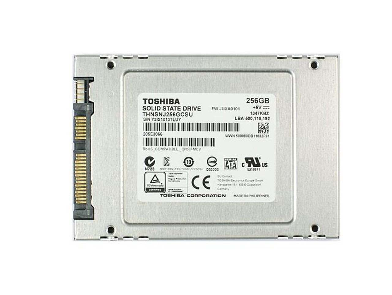 THNSNJ256GCSU Toshiba HG6 Series 256GB MLC SATA 6Gbps 2.5-inch Internal Solid State Drive (SSD)