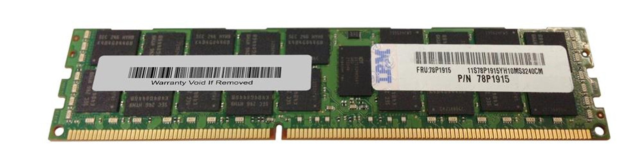 78P1915 IBM 16GB PC3-10600 DDR3-1333MHz ECC Registered CL9 240-Pin DIMM 1.35V Low Voltage Dual Rank Memory Module
