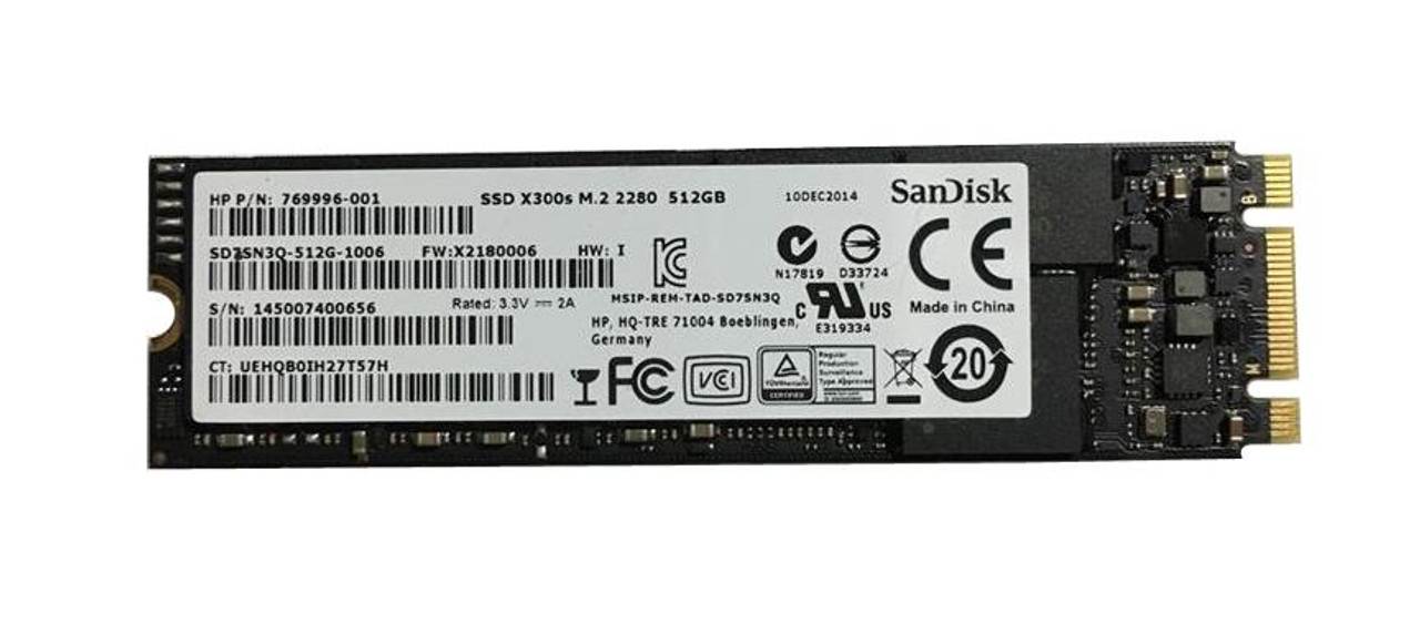 SD7SN3Q-512G-1006 SanDisk X300s 512GB MLC SATA 6Gbps 2280 Internal Solid State Drive (