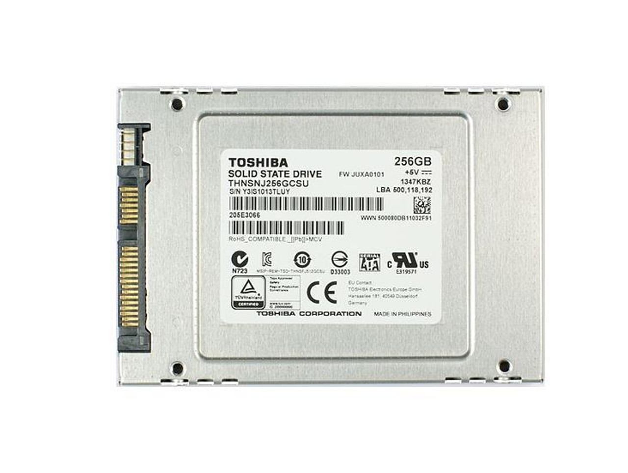 THNSNJ256GCSU4PAGB Toshiba HG6 Series 256GB MLC SATA 6Gbps 2.5-inch Internal Solid State Drive (SSD)