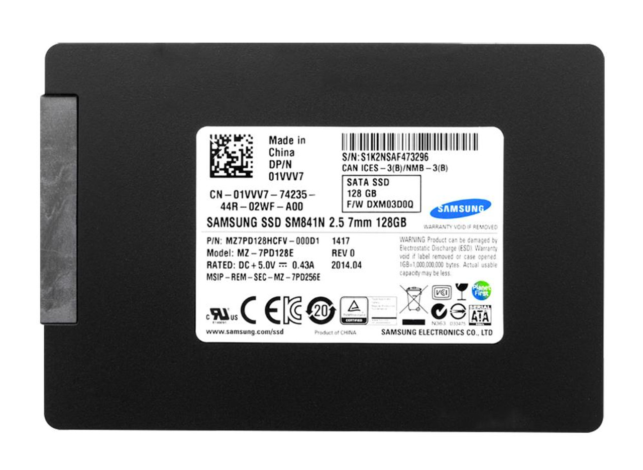MZ-7PD128E Samsung SM841n Series 128GB MLC SATA 6Gbps (AES-256 FDE) 2.5-inch Internal Solid State Drive (SSD)