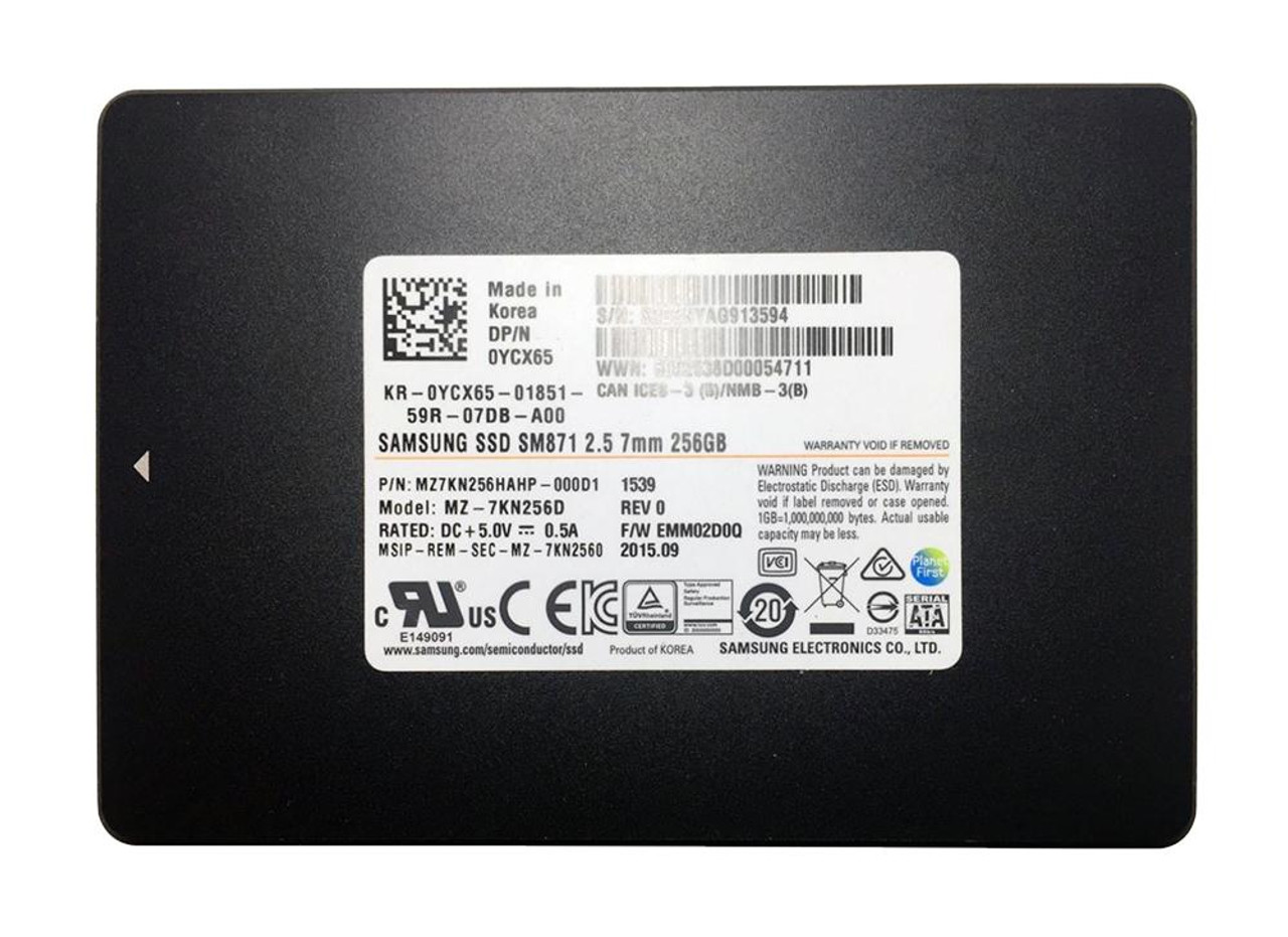 MZ7KN2560 Samsung SM871 Series 256GB MLC SATA 6Gbps 2.5-inch Internal Solid State Drive (SSD)