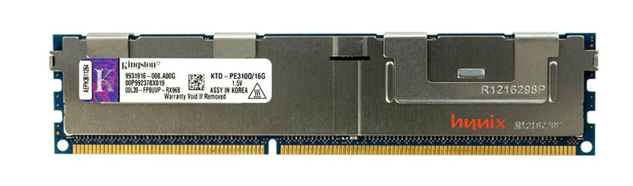 9931916-008.A00G Kingston 16GB PC3-8500 DDR3-1066MHz ECC Registered CL7 240-Pin DIMM Quad Rank x4 Memory Module