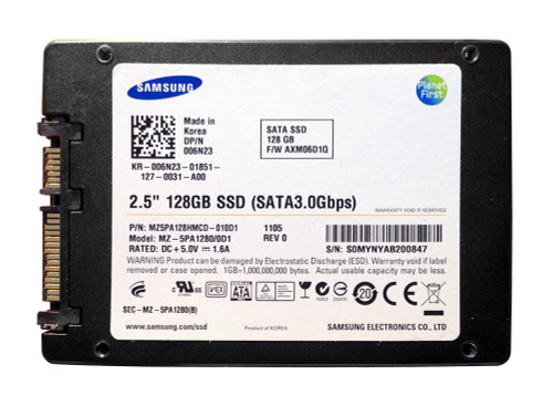 MZ-5PA1280 Samsung 470 Series 128GB MLC SATA 3Gbps 2.5-inch Internal Solid State Drive (SSD)
