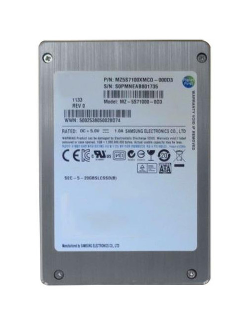 MZ-5S71000-0D3-DEL Samsung 100GB SLC SATA 3Gbps 2.5-inch Internal Solid State Drive (SSD)