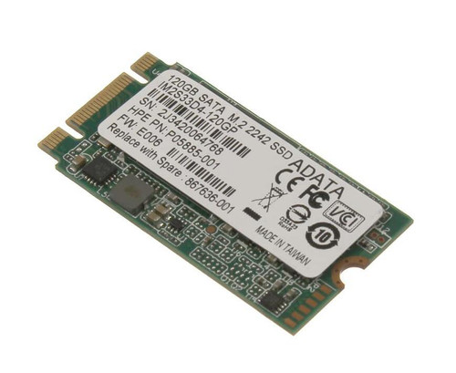 867636-001 HP 120GB MLC SATA 6Gbps M.2 2242 Internal Solid State Drive (SSD)