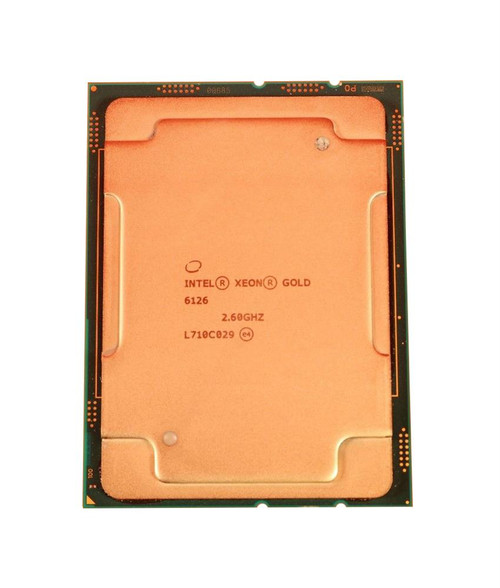 Gold 6126 Intel Xeon Gold 6126 12-Core 2.60GHz 10.40GT/s UPI 19.25MB L3 Cache Socket LGA3647 Processor Gold