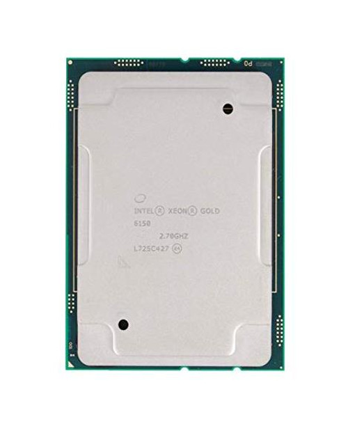 CD8067303328000 Intel Xeon Gold 6150 18-Core 2.70GHz 10.40GT/s UPI 24.75MB L3 Cache Socket LGA3647 Processor