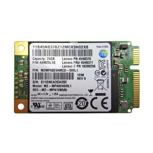 16200252 Lenovo 24GB MLC SATA 6Gbps mSATA Internal Solid State Drive (SSD) for ThinkPad