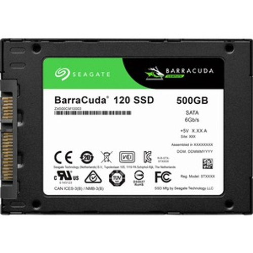 ZA500CM10003-20PK Seagate BarraCuda 120 Series 500GB TLC SATA 6Gbps 2.5-inch Internal Solid State Drive (SSD) (20-Pack)