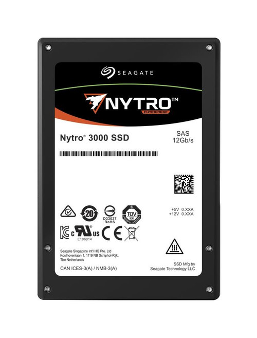 XS960SE10003 Seagate Nytro 3330 960GB eTLC SAS 12Gbps Scaled Endurance 2.5-inch Internal Solid State Drive (SSD)