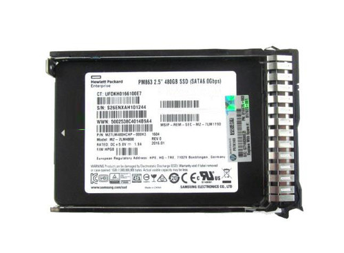 VK000480GWCFE HPE 480GB SATA 6Gbps Read Intensive 2.5-inch Internal Solid State Drive (SSD) with Smart Carrier