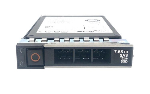 0W0G92 Dell 7.68TB Value SAS 12Gbps 512e Read Intensive 2.5-inch Internal Solid State Drive (SSD) with 3.5-inch Hybrid Carrier