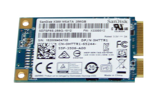 HTTR1 Dell 256GB TLC SATA 6Gbps mSATA Internal Solid State Drive (SSD)