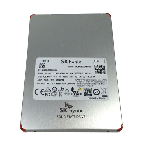 HFS001T32TNF-N3A0A Hynix SC313 1TB TLC SATA 6Gbps 2.5-inch Internal Solid State Drive (SSD)