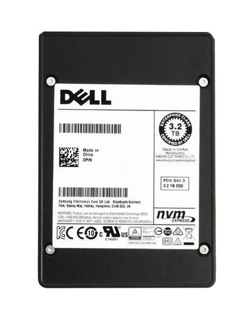 400-AUPJ Dell 3.2TB PCI Express NVMe Mixed Use 2.5-inch Internal Solid State Drive (SSD)