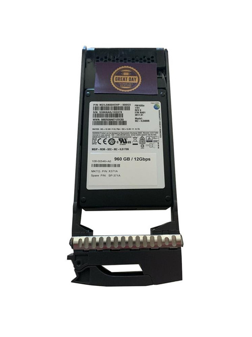 108-00546+A0 NetApp 960GB SAS 12Gbps 2.5-inch Internal Solid State Drive (SSD)