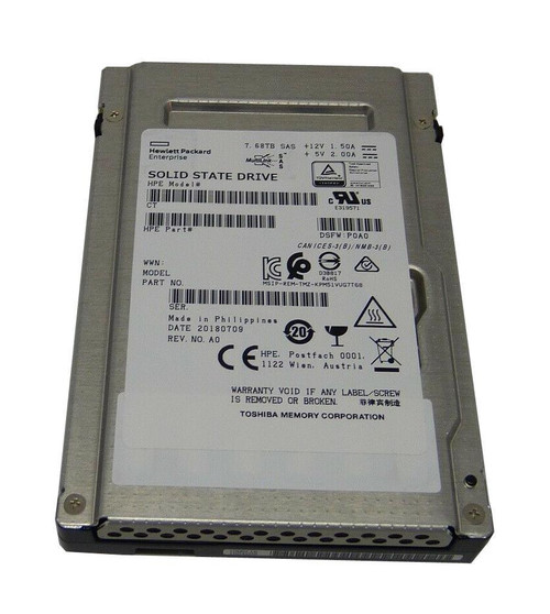 SDFGE83CAB01 HPE 7.68TB SAS 12Gbps Read Intensive 2.5-inch Internal Solid State Drive (SSD)