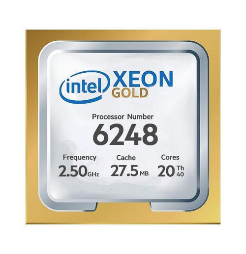 G6248 Intel Xeon Gold 6248 20-Core 2.50GHz 27.5MB Cache Socket FCLGA3647 Processor