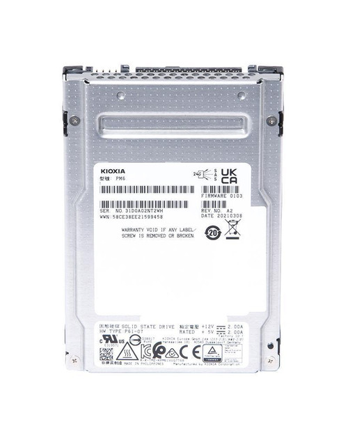 SLB5J-M1T9SS Toshiba KIOXIA PM6-R Series 1.92TB TLC SAS 24Gbps Read Intensive 2.5-inch Internal Solid State Drive (SSD)