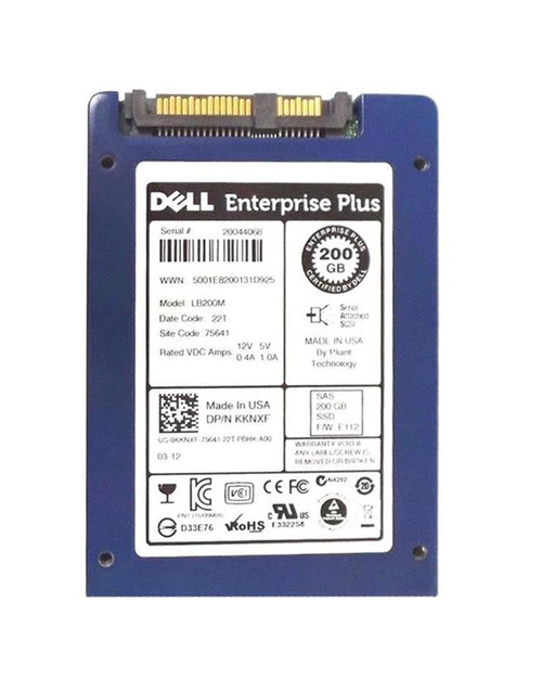 KKNXF Dell 200GB SSD SAS 2.5