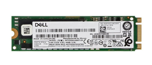 WCP9P Dell 480GB SATA 6Gbps M.2 2280 Internal Solid State Drive (SSD)