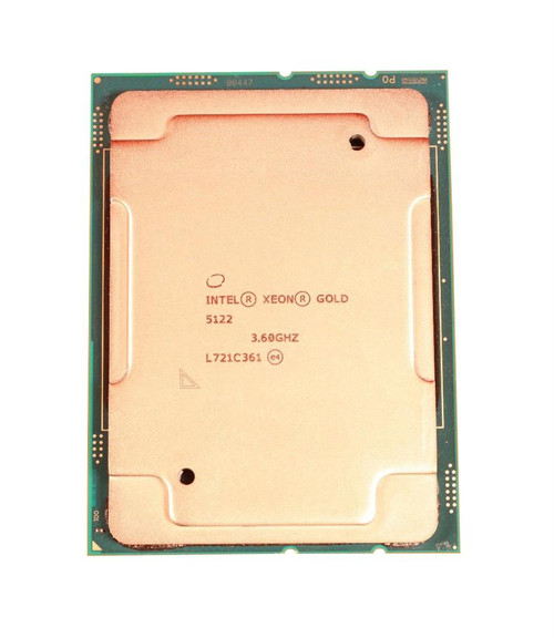 BX806735122 Intel Xeon Gold 5122 Quad Core 3.60GHz 10.40GT/s UPI 16.5MB L3 Cache Socket LGA3647 Processor