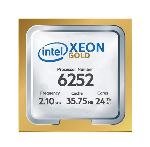 BX806956252-A1 Intel Xeon Gold 6252 24-Core 2.10GHz 35.75MB 10.4GT/s UPI Cache Socket FCLGA3647 Processor