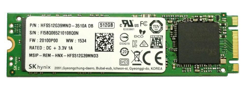 HFS512G39MND-3520A Hynix 512GB MLC SATA 6Gbps M.2 2280 Internal Solid State Drive (SSD)